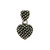 Sterling Silver Heart Pendant, 3/4 inch Tall