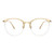 TIJN Blue Light Blocking Vintage Round Metal Optical Eyewear Clear Eyeglasses Frame for Women