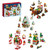 Foxcokie 2023 Christmas Advent Calendar Building Block for Kids, Christmas Countdown Calendar 2023 Box, 24 Days of Surprises Gift