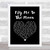 Fly Me to The Moon Black Heart Song Lyric Quote Music Poster Gift Present Art Print