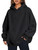 Trendy Queen Black Hoodies Womens Sweatshirts Oversized Pullover Fall Winter Clothes 2023 Fleece Soft Comfy Casual Loose Long Sleeve Tops
