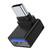 Peiiwdc Type C Adapter 90 Degree Male to USB Female OTG Connector for Laptop PC USB Extension Converter USB 3.0 Adapter 90 Degree Male to Type C Female Coupler Connector