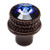 Carpe Diem Hardware 860-12H Caché Knob with Swarovski Crystals, 1-Inch, Bronze