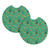 2 Pack Car Coasters Triangle-Avocado Neoprene Cup Holder Pad Set Round Auto Cup Holder Insert Drink Coaster