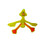 Multipet 43320-1 Skele-Ropes Animals Toy, Duck, 15', Yellow