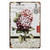 TREEPERI Vintage Garden Metal Sign Flower Hydrangea Tin Sign Retro Wall Decor 8X12 Inches