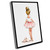 Windrain Pink Bathroom Decor,Wall Art Nursery Framed,Blonde Ballerina Wall Art,Ballerina Print,Blush Pink Ballerina Print,Ballet Dancer Girl Bedroom Art,Toddler Girl Room Decor,8x12'' Framed Wall Art