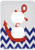 3dRose lsp_165791_6 Red Nautical Boat Anchor on Chevron Pattern Light Switch Cover
