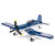 DAHONPA F4U Fighting Military Army Airplane Building Bricks Set with 1 Figure, 550 Pieces Air-Force Build Blocks Toy, Gift for Kid and Adult.