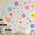 HINIHAO Boho Colorful Daisy Wall Decal Vinyl Wall Decals Peel and Stick Stickers for Kids Nursery Wall Art Bedroom Living Room Classroom Decor (Colorful Daisy)