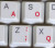 Dvorak Simplified Transparent with Red Lettering Labels for Any Computer Keyboards