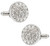 Cuff-Daddy Crystal Round Cufflinks with Presentation Box