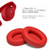 Replacement Foam Earpads Compatible Beats Studio 2.0 Wired/Wireless B0500 B0501 Headphone, Bubble Ear Pad Cushion, 1 Pair(Red)