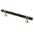 Alzassbg 10 Pack Matt Black and Gold Cabinet Pulls, 5 Inch(128mm) Hole Centers Kitchen Hardware Knurled Cabinet Handles for Cabinets and Drawers AL3087KGP-MB