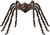 Angelhood Halloween Decorations Giant Spider 6.6ft,Realistic Large Hairy Spider Scary Furry Spider Props for Indoor Outdoor Yard Party Halloween Decor