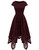 BeryLove Women's Formal Dresses Elegant Short Sleeve Cocktail Wedding Guest Dresses Lace Homecoming Party Evening Dress 7040 Burgundy XL