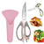 Kitchen Scissors All Purpose, Come Part Kitchen Shears Heavy Duty, Food Scissors Dishwasher Safe, Meat Scissors Poultry Shears, Stainless Steel Sharp Cooking Scissors For Chicken Fish Vegetable (Pink)