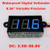 SMAKN® 2 Wire BLUE Dc 3.5-30v Waterproof Automatic adjustment LED Panel Digital Display Voltage Meter Voltmeter