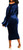 Women's One Off Shoulder Midi Dress Long Sleeve Velvet Sexy Bodycon Party Pencil Dress