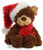 Aurora World  10" Bear with Scarf - Small, Brown, Red