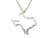 Kiola Designs Silver Toned Texas State Map Outline Pendant Necklace
