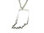 Kiola Designs Silver Toned Indiana State Map Outline Pendant Necklace