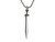 Kiola Designs Silver Toned Sleek Sword Pendant Necklace