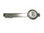 Kiola Designs Silver Toned Round Letter E Monogram Tie Clip