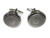 Kiola Designs Silver Toned Round Letter G Monogram Cufflinks