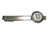 Kiola Designs Silver Toned Round Letter U Monogram Tie Clip