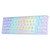SOLAKAKA SK961 White Gaming Keyboard 60 Percent RGB Keyboard,Triple Mode Bluetooth/Wired/2.4GHz Wireless 60% Keyboard Hot-Swappable Wireless Mechanical Keyboard,Red Switch