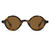 VANLINKER Round Polarized Sunglasses for Men Women Hippie Costume Sun Glasses 90s Circle VL9699 with Tortoise Frame Brown Lens