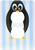 3dRose LSP_6293_6 Cute Penguin with Blue Stripes 2 Plug Outlet Cover, Multicolored