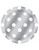 Amscan Metallic Dot Round Paper Plates- 7'' | Silver | 8 Pcs.