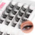 Cluster Lashes Individual Lash Clusters Fluffy Wispy Eyelash Extension D Curl Russian Eyelash Clusters DIY Cat Eye Lash Extensions by ALPHONSE