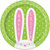 Round Dessert Paper Plates - 7", Cute Easter, 8 Pcs