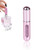 Travel Mini Perfume Refillable Atomizer, Portable Container Perfume Spray Bottle, Travel Pocket Size Bottle, Perfume Fragrance Empty Spray Bottle Scent Pump Case for Traveling and Outgoing, 5ml (Pink)