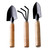 Succulent Tools Set Mini Garden Tools Shovel Rake Spade Bonsi Care Tools Kit for Seedling Soil 3PC Shovels