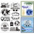 GLOBLELAND Travel Text Clear Stamps for DIY Scrapbooking Travel Around The World Silicone Clear Stamp Seals for Cards Making Photo Album Journal Home Decoration