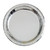 Unique Foil Round Dinner Paper Plates, 9", Silver