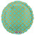 Anagram Round-Quatrefoil Robins Egg And Gold Foil Balloon, 18" Anagram Round-Quatrefoil Robins Egg And Gold Foil Balloon, 18"