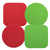4pcs Jar Gripper Pads, Rubber Jar Gripper Pad Jar Opener Grippers Kitchen Coaster for Elderly Suffering from Children Women Weak Hands, Round (Red, Green), Square (Red, Green)