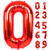 40 Inch Large Red Number 0 Balloon Extra Big Size Jumbo Digit Mylar Foil Helium Balloons for Birthday Party Celebration Decorations Graduations Wedding Anniversary Baby Shower Supplies Photo Shoot