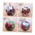 BESTOYARD 1 PC Christmas Metal Tin Christmas Candy Tin Christmas Cookie Gift Box Candy Storage Candy Boxes Food Container Spherical Tin Box Christmas Can Round Ball Candy Boxes Gift Box