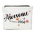 JIUWEIHU 65th Birthday Gifts for Women, 65th Birthday Decorations Present for Women - 65 Year Old Birthday Gift Ideas for Wife Mom Sisters, Friends, Coworker, BFF -Awesome Since 1958 Makeup Bag