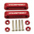 JDMSPEED Anodized Red Hood Spacer Hood Riser 3/4" for Honda Civic CRX Del Sol Acura Integra