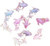 BWESOO 100Pcs Cute Mini Shiny Miniature Resin Goldfish Figurines, Fairy Garden Accessories Miniature Goldfish Decorations, Fairy Garden Accessories Ornament Mix Colors Outdoor Statues
