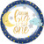 Amscan Dream Big Little One Metallic Round Paper Plates-8pc