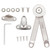 Uonlytech 1 Set Any Stop Support Rod Adjustable Support Pole Cabinet Hinge Hinges for Kitchen cabinets Adjustable lid Stay Bracket lid Stay Support lid Support Hinge Cover Stay Hinge Toy Box