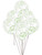 Round Confetti Latex Balloons - 12" | Lime Green | 6 Pcs